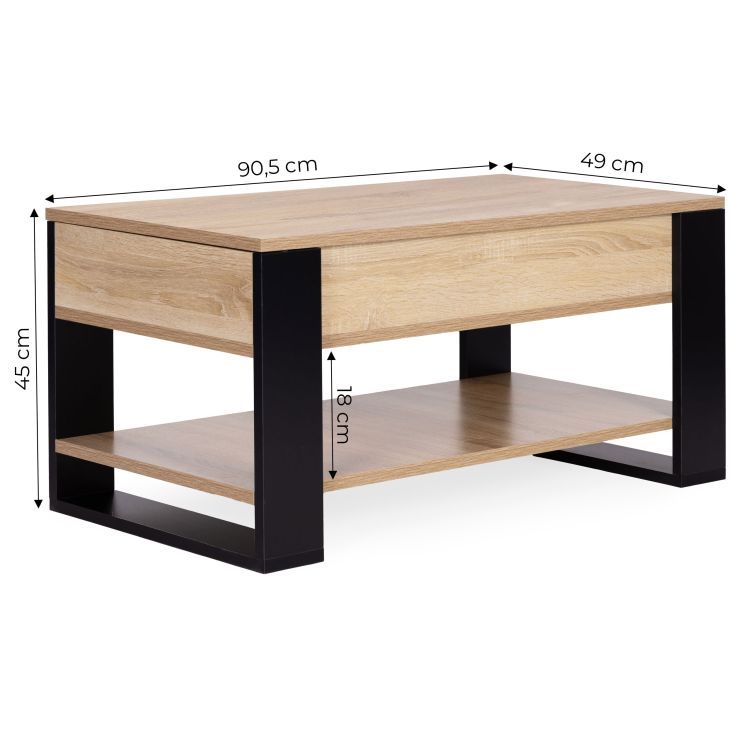 Stolik kawowy ModernHome Lift-Top – Inteligentne meblowanie Twojego salonu | Model 2026 - obrazek 2