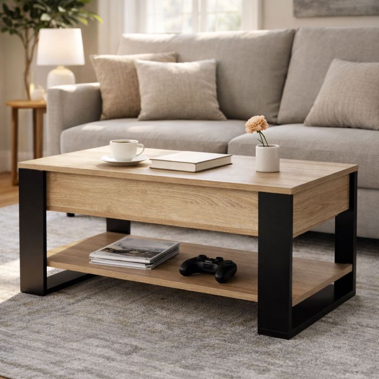 Stolik kawowy ModernHome Lift-Top – Inteligentne meblowanie Twojego salonu | Model 2026 - obrazek 11