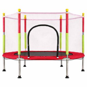 Trampolina domowo-ogrodowa 140cm (55") – Bezpieczna zabawa z siatką