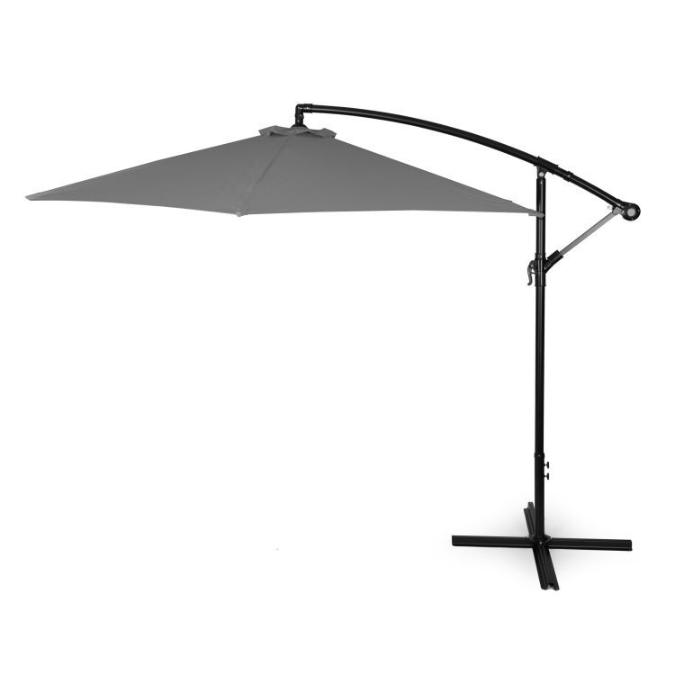 Parasol ogrodowy na wysięgniku MultiGarden 300 cm – Regulacja kąta | Średnica 3 m | Szary Modern - obrazek 3
