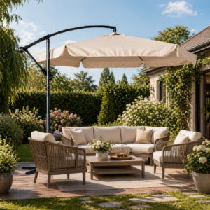 Parasol ogrodowy Luaro 290 cm Beżowy